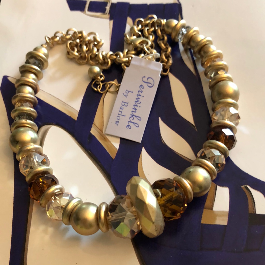 Pretty Periwinkle By Barlow Necklace. New With Tag.